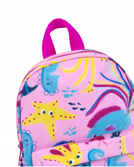 Lilac backpack for girl Ocean Wonders collection