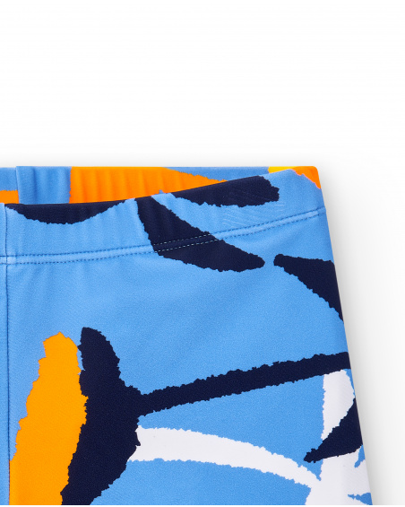 Blue boxer swimsuit for boy Sons Of Fun collection