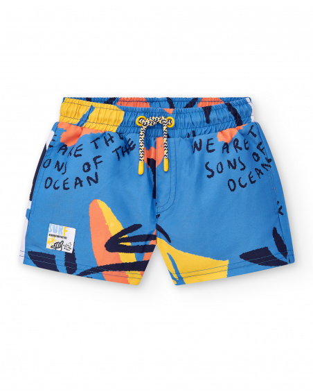 Blue swimsuit for boy Sons Of Fun collection