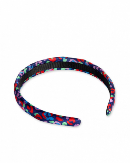 Navy headband for girl Rockin The Jungle collection