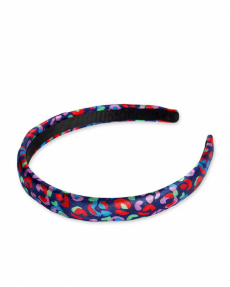 Navy headband for girl Rockin The Jungle collection