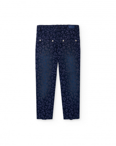 Blue denim pants for girl Rockin The Jungle collection