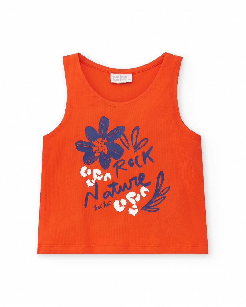 Camiseta punto rojo niña Rockin the Jungle