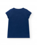 Camiseta punto navy niña Rockin the Jungle