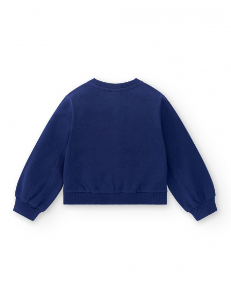 Chaqueta felpa navy niña Rocking the Jungle