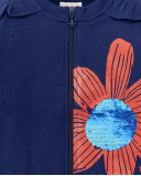 Chaqueta felpa navy niña Rocking the Jungle