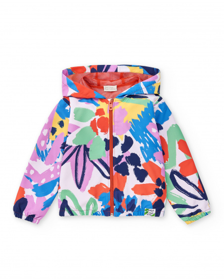Lilac windbreaker for girl Rockin The Jungle collection