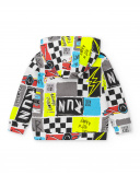 Chaqueta felpa gris niño Race Car