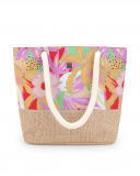 Bolso rafia estampado niña Paradise Beach