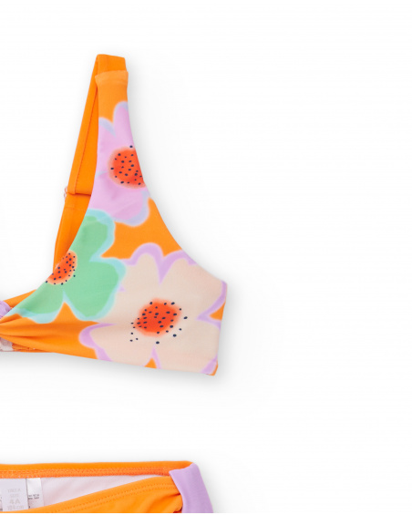 Orange lilac bikini for girl Paradise Beach collection