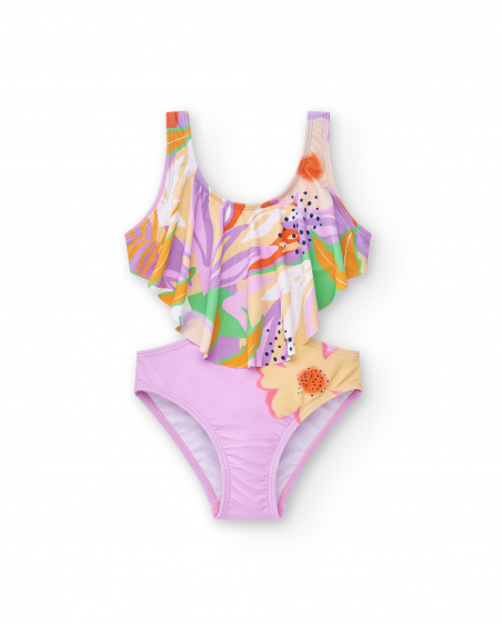 Lilac trikini for girl Paradise Beach collection