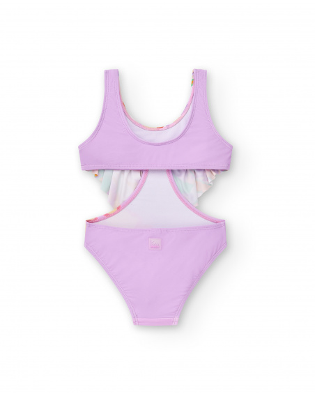 Lilac trikini for girl Paradise Beach collection