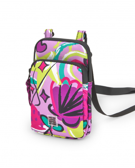 Lilac mobile bag for girl Flamingo Mood collection