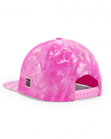 Lilac twill cap for girl Flamingo Mood collection