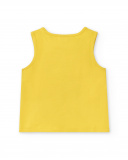 Camiseta punto amarillo niña Flamingo Mood