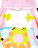 Toalla Poncho rosa niña Water Lilies