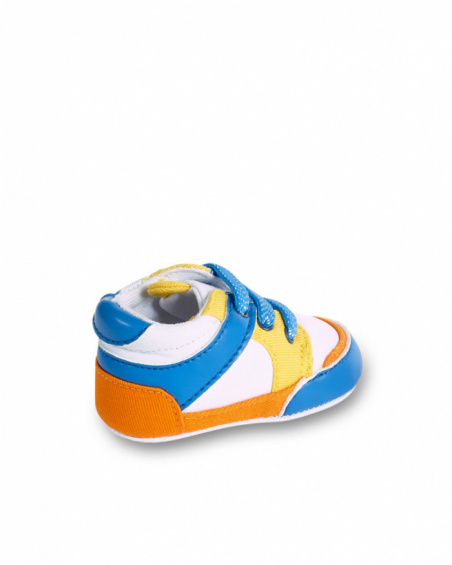 White twill shoes for boy Animal Life collection