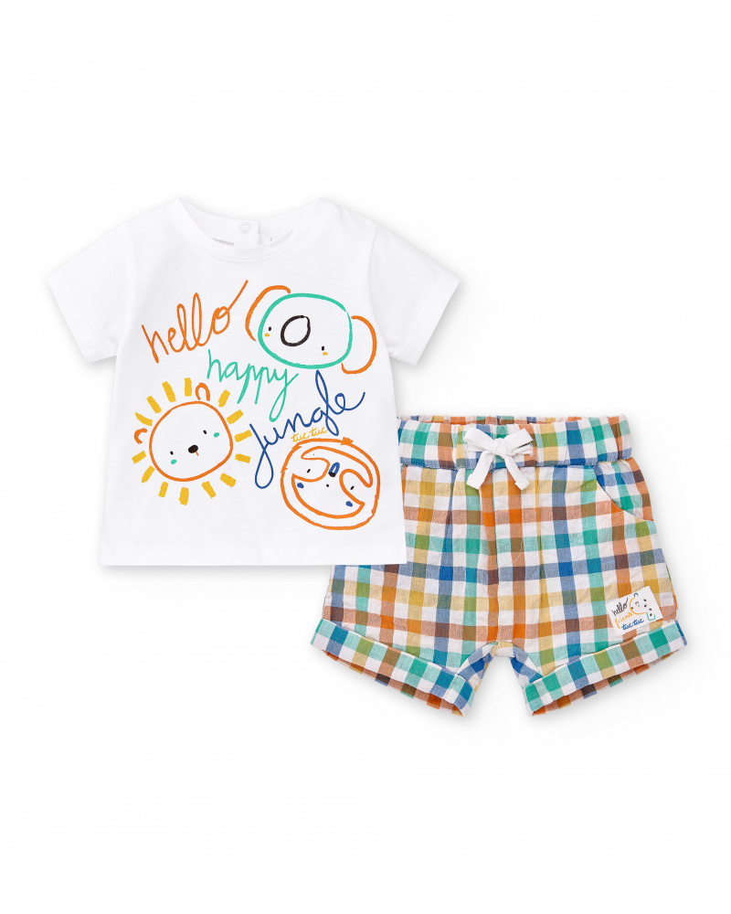 Conjunto punto blanco niño Animal Life