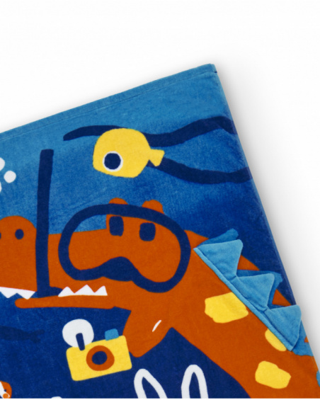 Navy boy towel for boy Salty Air collection