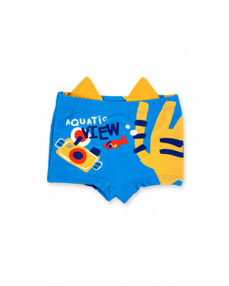 Blue boxer swimsuit for boy Salty Air collection