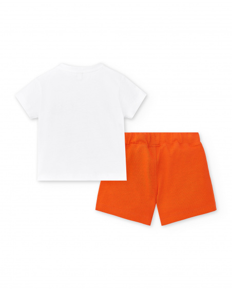 White knit set for boy Salty Air collection