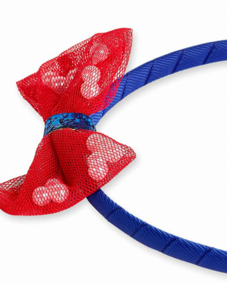 Blue rigid headband for girl Salty Air collection