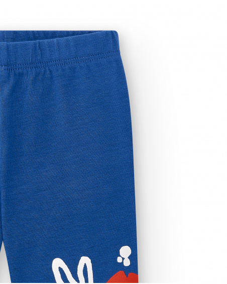 Navy knit leggings for girl Salty Air collection