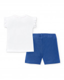 Conjunto punto blanco azul niña Salty Air
