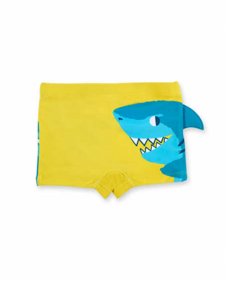 Yellow boxer swimsuit for boy Laguna Beach collection
