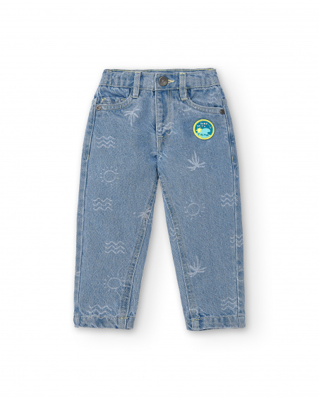 Blue denim pants for boy Laguna Beach collection