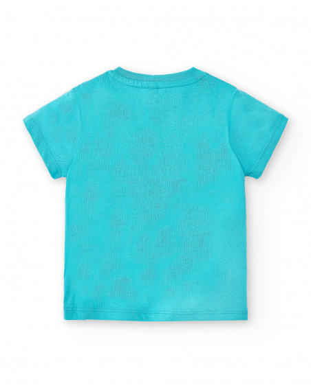 Boys' blue penguin knit t-shirt for boy Laguna Beach collection