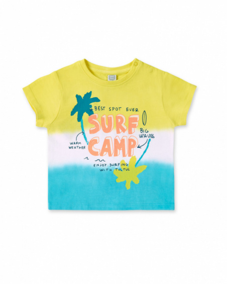 Tie dye knit t-shirt for boy Laguna Beach collection