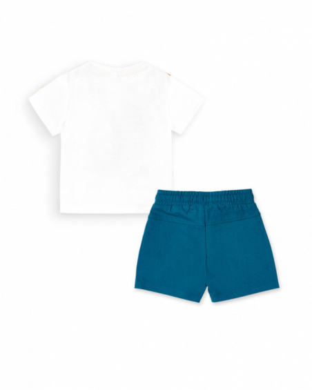 White knit set for boy Laguna Beach collection