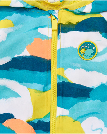 Yellow windbreaker for boy Laguna Beach collection
