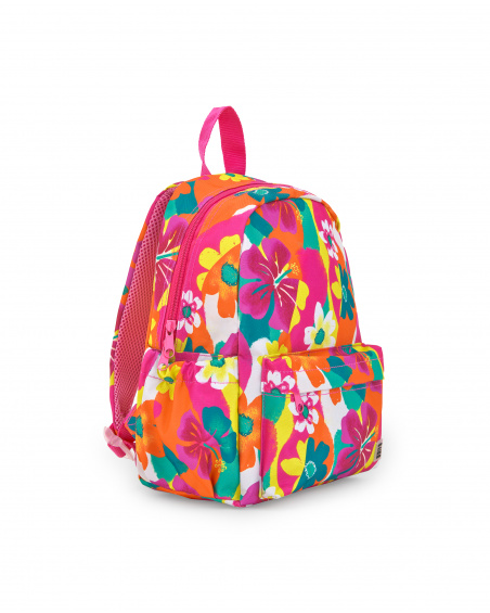 Pink backpack for girl Laguna Beach collection