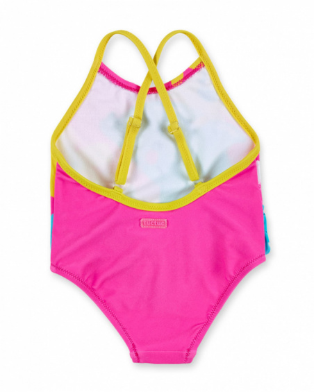 Pink swimsuit for girl Laguna Beach collection