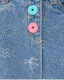Falda-pantalón denim azul niña Laguna Beach