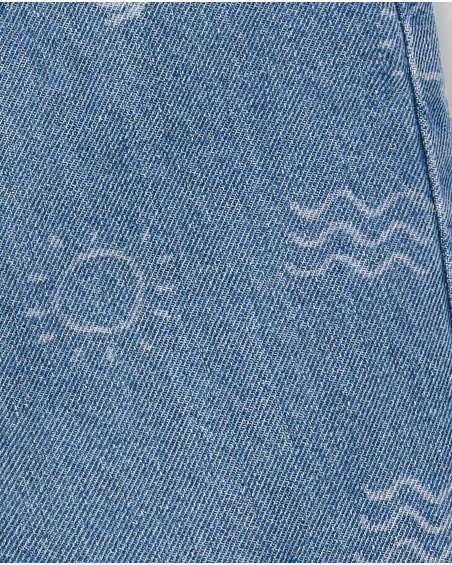 Blue denim pants for girl Laguna Beach collection