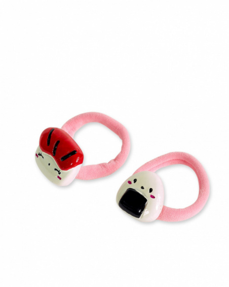 Pink scrunchies set for girl Hey Sushi collection