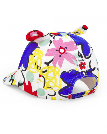 White twill cap for girl Hey Sushi collection