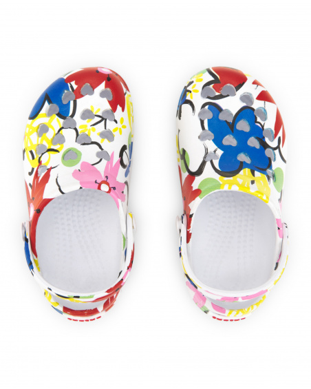 White rubber clogs for girl Hey Sushi collection