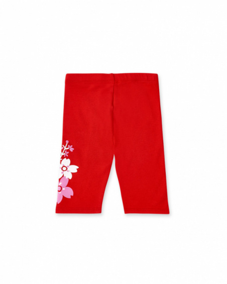 Red knitted pirate leggings for girl Hey Sushi collection