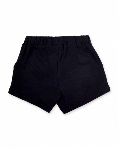 Black knit shorts for girl Hey Sushi collection