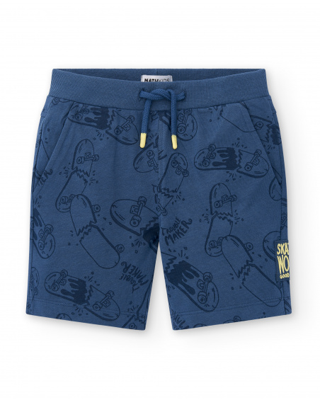 Bermuda punto azul niño Skating World