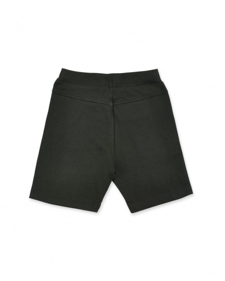 Gray knit bermuda shorts for boy My Plan To Escape collection