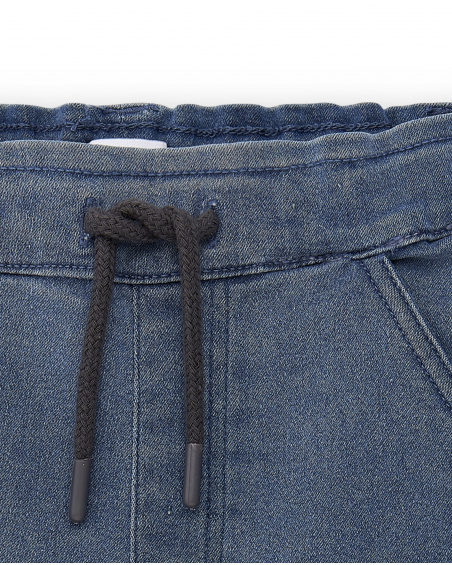 Blue denim shorts for boy Urban Attitude collection