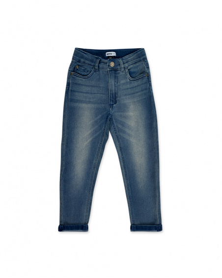 Blue denim pants for boy Skating World collection