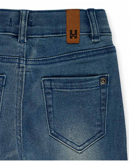 Blue denim pants for boy Skating World collection