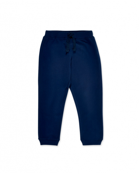 Navy knit pants for boy Supernatural collection