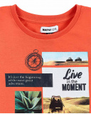 Camiseta punto naranja niño My Plan To Escape